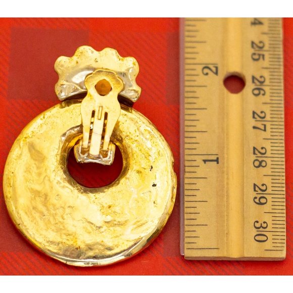 Huge Vintage Statement Clip On Earrings - O29 - Picture 3 of 3
